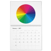 CALENDRIER D'ART DE LA ROUE DE COULEUR 2020 (Feb 2027)