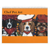 CALENDRIER D'ART DE L'ANIMAL DE COMPAGNIE DE CHEF (Protection)