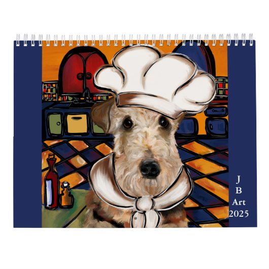 CALENDRIER D'ART DE L'ANIMAL DE COMPAGNIE DE CHEF (Dos)