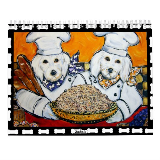 CALENDRIER D'ART DE L'ANIMAL DE COMPAGNIE DE CHEF (Dos)