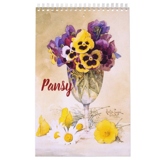 Calendrier d'art de pensée (11" x 7") (Protection)