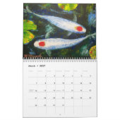 Calendrier d'art de poissons de Koi (Mar 2027)