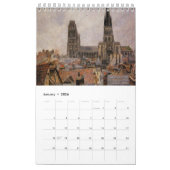 Calendrier d'art de Rouen de Pissarro (11" x 7") (Jan 2026)
