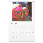 Calendrier d'art de Ruth Kedar 2026 en blanc (Mar 2027)