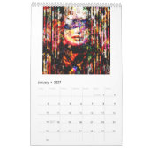 Calendrier d'art de Ruth Kedar 2026 en blanc (Jan 2027)