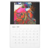 Calendrier d'art de Ruth Kedar 2026 en noir (Mar 2027)