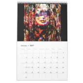 Calendrier d'art de Ruth Kedar 2026 en noir (Jan 2027)