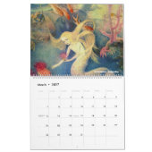 Calendrier d'art de sirène vintage (Mar 2027)