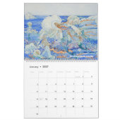 Calendrier d'art de sirène vintage (Jan 2027)