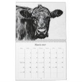Calendrier d'art de vaches de ferme (Mar 2027)