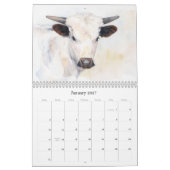 Calendrier d'art de vaches de ferme (Jan 2027)