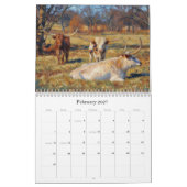 Calendrier d'art de vaches de ferme (Feb 2027)