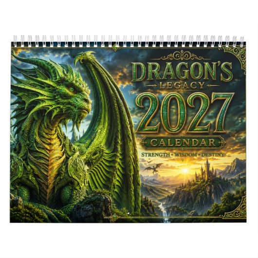 Calendrier d'art du dragon 2027 (Protection)