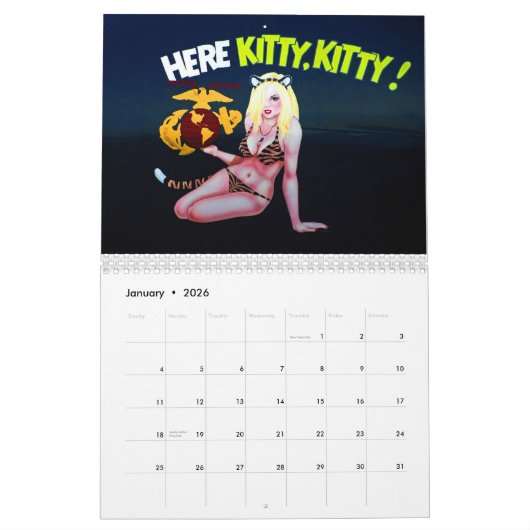 Calendrier d'art du nez d'aéronef (Jan 2026)