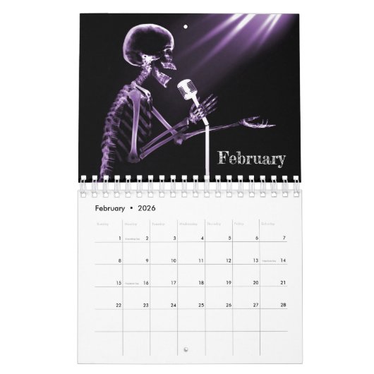 Calendrier d'art en rayons X 4 - violet (Feb 2026)