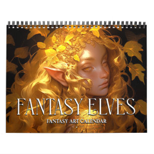 Calendrier d'art fantastique 2027 Elfes de fantais