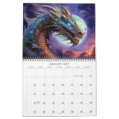 Calendrier d'art fantastique des dragons 2027 (Jan 2027)