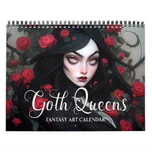Calendrier d'art fantastique des reines gothiques