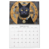 Calendrier d'art fantastique fantaisiste de chats (Feb 2027)
