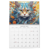 Calendrier d'art fantastique fantaisiste de chats (Jan 2027)