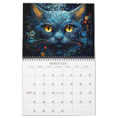 Calendrier d'art fantastique fantaisiste de chats (Mar 2027)