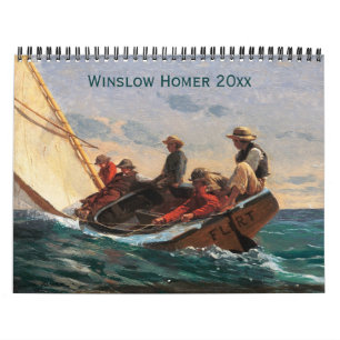 Calendrier d'art fin de peintures de Winslow Homer