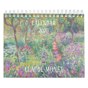CALENDRIER D'ART FINE Claude Monet 2020