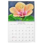 Calendrier d'art floral Orange (Jan 2027)