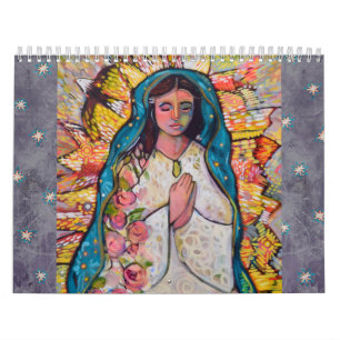 Calendrier d'art folklorique catholique par Jen No