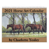 Calendrier d'art hippique 2021 par Charlotte Yeale (Protection)