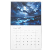 Calendrier d'art impasto coloré (Jan 2027)