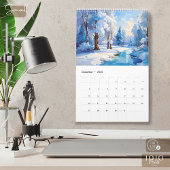 Calendrier d'art impasto coloré