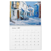 Calendrier d'art Impasto vibrant 2026 (Jan 2027)