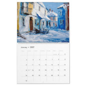 Calendrier d'art Impasto vibrant 2026 (Jan 2027)