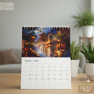Calendrier d'art Impasto vibrant 2026