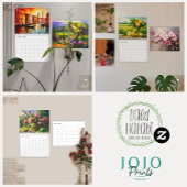 Calendrier d'art Impasto vibrant 2026