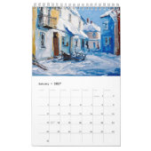 Calendrier d'art Impasto vibrant 2026 (Jan 2027)