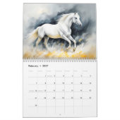 Calendrier d'art moderne - Chevaux Dynamiques (Feb 2027)