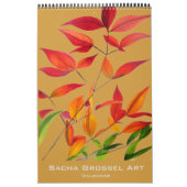 Calendrier d'art moderne d'aquarelle par Sacha (Protection)