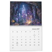 Calendrier d'art mystique céleste enchanté 2026 (Jan 2027)