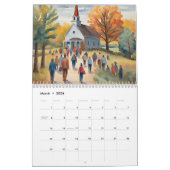 Calendrier d'art populaire américain (Mar 2026)