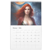 Calendrier d'art pour filles spatiales (Feb 2026)