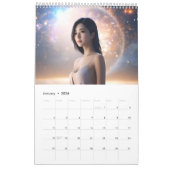 Calendrier d'art pour filles spatiales (Jan 2026)