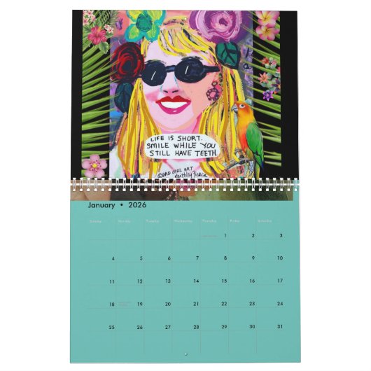 Calendrier d'art pour les filles incorrectes (Jan 2026)