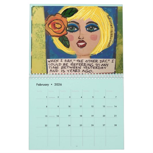 Calendrier d'art pour les filles incorrectes (Feb 2026)