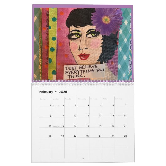 Calendrier d'art pour les filles incorrectes (Feb 2026)