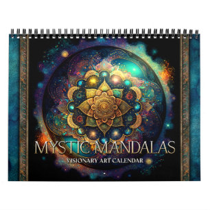 Calendrier d'art surréaliste visionnaire Mandalas
