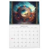 Calendrier d'art surréel des Mandalas 2026 (Mar 2027)