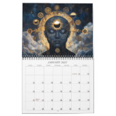 Calendrier d'art visionnaire de l'alchimie intérie (Jan 2027)