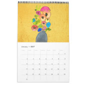 Calendrier d'art Watercolor moderne par Sacha Gros (Jan 2027)